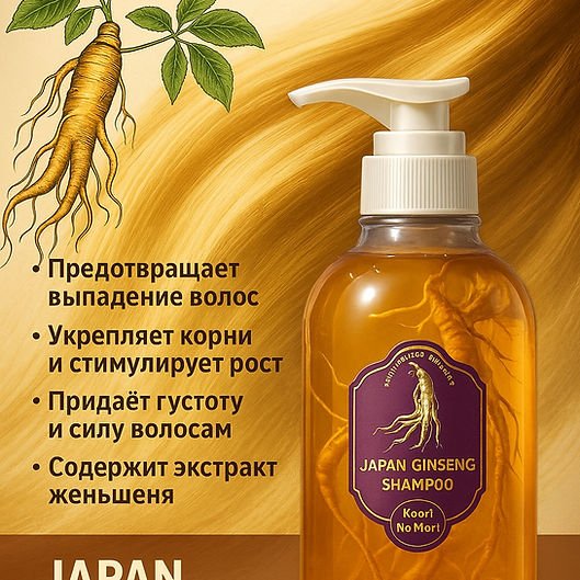 Kaori No Mori Ginseng Shampoo